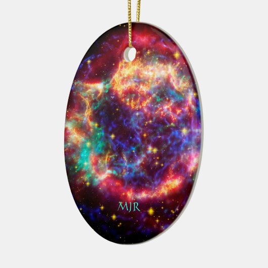 Monogram Cassiopeia, Milky Ways Youngest Supernova Keramisch Ornament (Links)