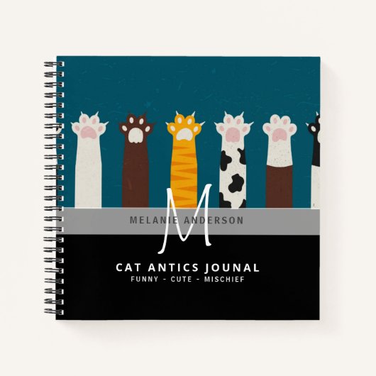 Monogram CAT-boetes voor Notitieboeken in het kade (Voorkant)