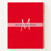 Monogram CAT Klauwen Om Over Na Te Denken Journal  Notitieboek (Achterkant)