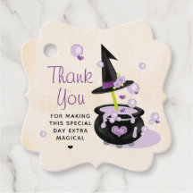 Monogram Cauldron Witch Halloween Dank je