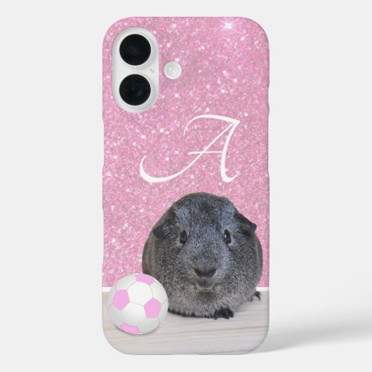 Monogram Cavia Roze Voetbal Rose Goud Case-Mate iPhone Case (Achterkant)
