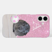Monogram Cavia Roze Voetbal Rose Goud Case-Mate iPhone Case (Achterkant (horizontaal))