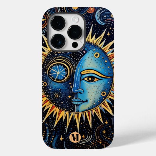 Monogram Celestial Solar System Showcase Case-Mate iPhone Case (Achterkant)