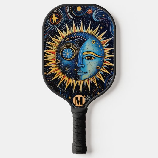 Monogram Celestial Solar System Showcase Pickleball Paddle (Voorkant)