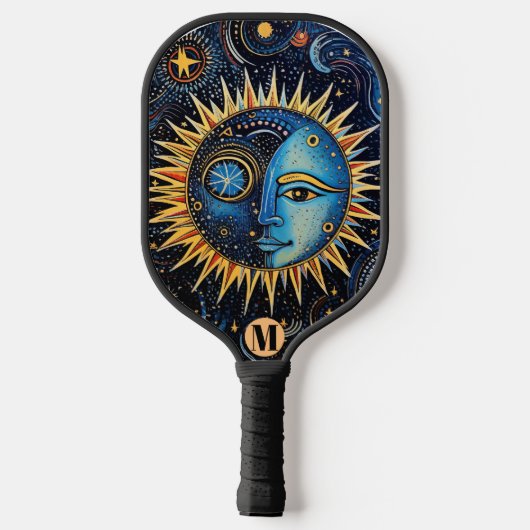 Monogram Celestial Solar System Showcase Pickleball Paddle (Achterkant)