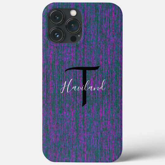 Monogram Cell Phone Case HAMbyWG - Blauwgroen (Achterkant)