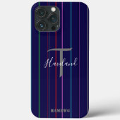 Monogram Cell Phone Case HAMbyWG - Kleurlijnen (Achterkant)