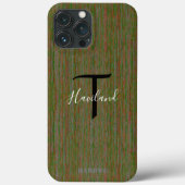 Monogram Cell Phone Case HAMbyWG - Olive (Achterkant)