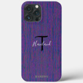 Monogram Cell Phone Case HAMbyWG - Paars (Achterkant)