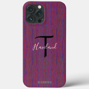 Monogram Cell Phone Case HAMbyWG - Plum