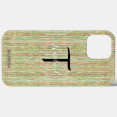 Monogram Cell Phone Case HAMbyWG - Tan (Achterkant (horizontaal))