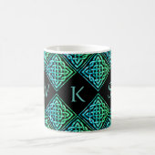 Monogram Celtic Blue Green 3 Letters Mok (Center)