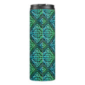 Monogram Celtic Blue Green Tumbler Thermosbeker (Achterkant)