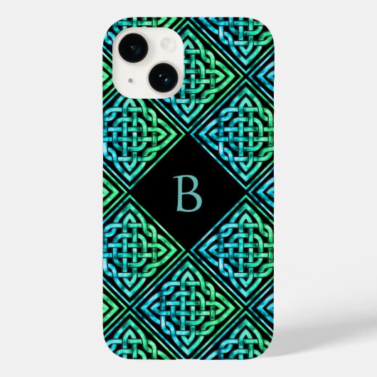Monogram Celtic Knot iPhone 14 Hoesje (Achterkant)
