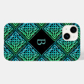 Monogram Celtic Knot iPhone 14 Hoesje (Achterkant (horizontaal))