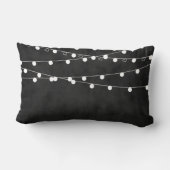 Monogram Chalkboard airy Lights & Hearts Pillow Kussen (Achterkant)