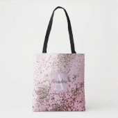 Monogram Champagne Pink Confetti Tas (Voorkant)
