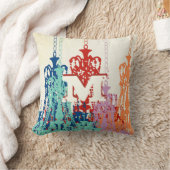 Monogram Chandelier Designer Pillow Kussen (Deken)