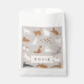 Monogram Charmante Kattenpatroon Kattenliefhebbers Bedankzakje (Voorkant)