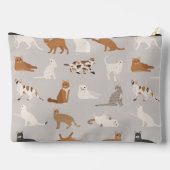 Monogram Charmante Kattenpatroon Kattenliefhebbers Etui (Achterkant)