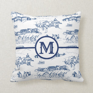 Monogram Chattanooga Blue Kussen