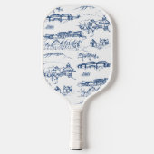 Monogram Chattanooga Blue Toile Pickleball Paddle (Achterkant)