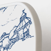 Monogram Chattanooga Blue Toile Pickleball Paddle (Links Detail)