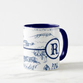 Monogram Chattanooga Toile Blue Mok (Voorkant rechts)