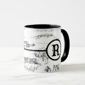 Monogram Chattanooga Toile Mok (Voorkant rechts)