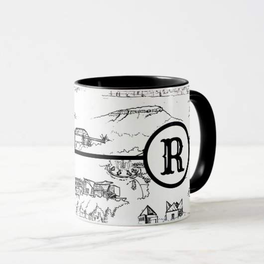 Monogram Chattanooga Toile Mok (Voorkant rechts)