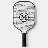 Monogram Chattanooga Toile Pickleball Paddle (Voorkant)
