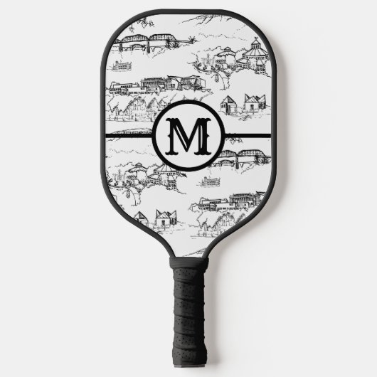Monogram Chattanooga Toile Pickleball Paddle (Voorkant)