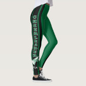 Monogram Cheerleader Donkergroen Leggings (Rechts)