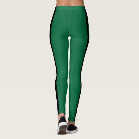 Monogram Cheerleader Donkergroen Leggings (Achterkant)