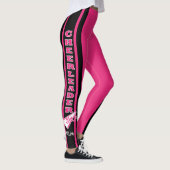 Monogram Cheerleader Hot Pink Leggings (Rechts)