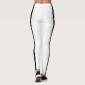 Monogram Cheerleader Rood, Wit Zwart Leggings (Achterkant)