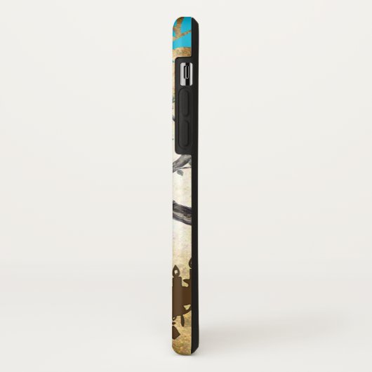 Monogram Cherry Blossom Bird Chandelier Case-Mate iPhone Case (Achterkant/links)