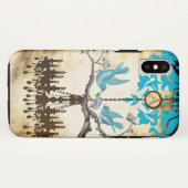 Monogram Cherry Blossom Bird Chandelier Case-Mate iPhone Case (Achterkant (horizontaal))