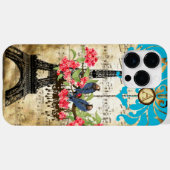 Monogram Cherry Blossom Bird Chandelier iPhone Case-Mate iPhone Case (Achterkant (horizontaal))