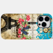 Monogram Cherry Blossom Bird Chandelier iPhone Case-Mate iPhone Case (Achterkant (horizontaal))
