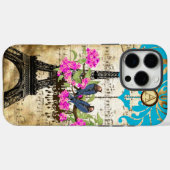 Monogram Cherry Blossom Bird Chandelier iPhone Case-Mate iPhone Case (Achterkant (horizontaal))