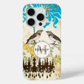 Monogram Cherry Blossom Bird Chandelier iPhone Case-Mate iPhone Case (Achterkant)