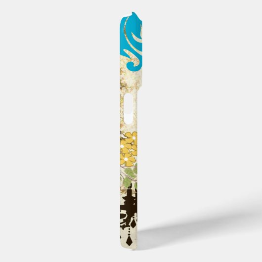 Monogram Cherry Blossom Bird Chandelier iPhone Case-Mate iPhone Case (Achterkant / Rechts)