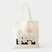 Monogram Cherry Blossom Bridesmaid Tassen (Voorkant)