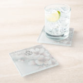 Monogram Cherry Blossom Onderzetter Glazen Onderzetter (Schuin)