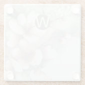 Monogram Cherry Blossom Onderzetter Glazen Onderzetter (Achterkant)