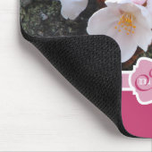 Monogram Cherry Blossom Sakura Blooming Tree Trunk Muismat (Hoek)