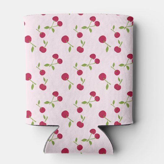  Monogram Cherry Coquette Pink Custom Cute Blikjeskoeler (Achterkant)