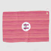 Monogram Cherry Line Monogram Golf Towel HAMbWG Golfhanddoek (Horizontaal)