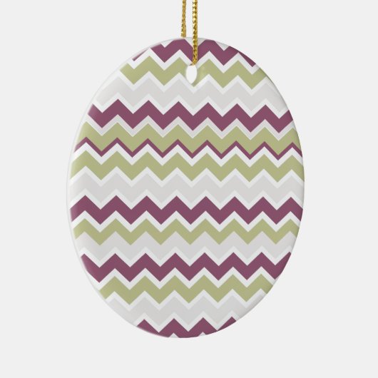 monogram Chevron Brick Keramisch Ornament (Rechts)